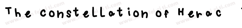 The Constellation of Heracles手机版字体转换